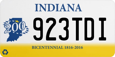 IN license plate 923TDI