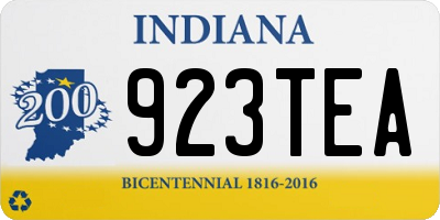 IN license plate 923TEA