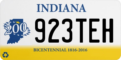 IN license plate 923TEH