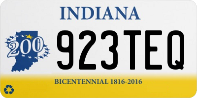 IN license plate 923TEQ
