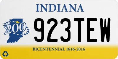 IN license plate 923TEW