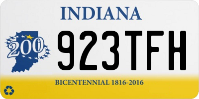 IN license plate 923TFH