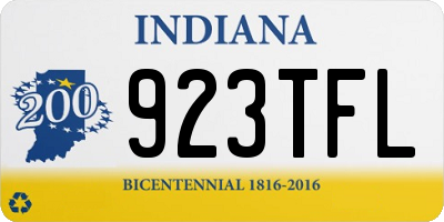 IN license plate 923TFL
