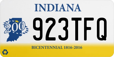 IN license plate 923TFQ