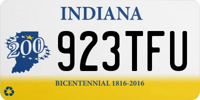 IN license plate 923TFU
