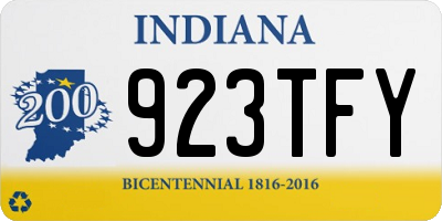 IN license plate 923TFY