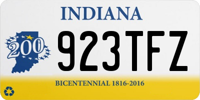 IN license plate 923TFZ