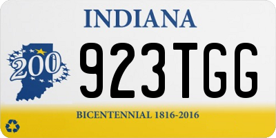 IN license plate 923TGG
