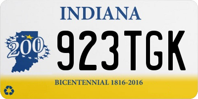 IN license plate 923TGK