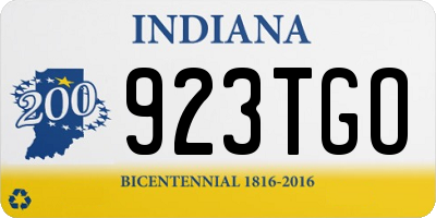 IN license plate 923TGO