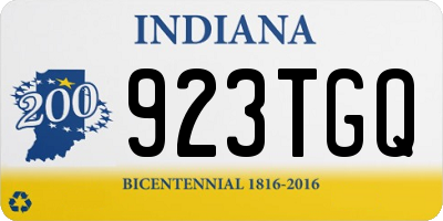 IN license plate 923TGQ