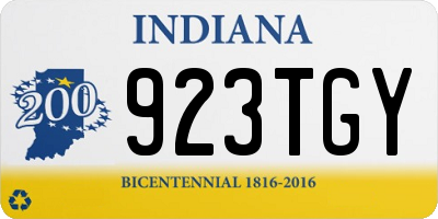 IN license plate 923TGY