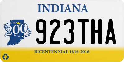 IN license plate 923THA