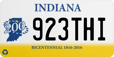 IN license plate 923THI