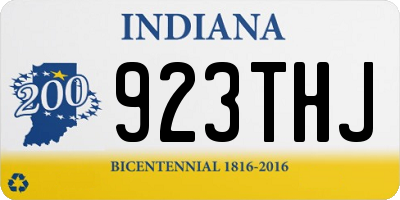 IN license plate 923THJ