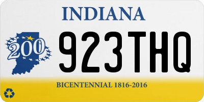 IN license plate 923THQ