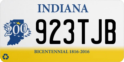 IN license plate 923TJB