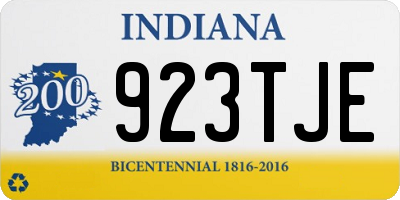 IN license plate 923TJE