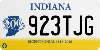 IN license plate 923TJG