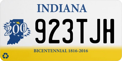 IN license plate 923TJH