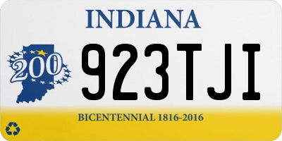 IN license plate 923TJI