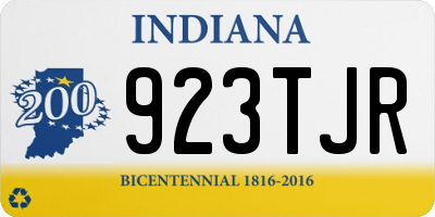 IN license plate 923TJR