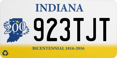 IN license plate 923TJT