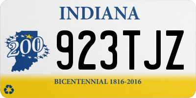 IN license plate 923TJZ