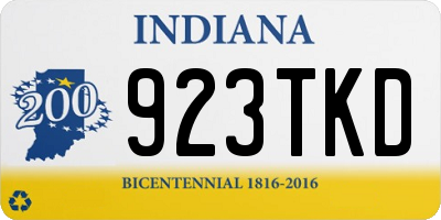 IN license plate 923TKD
