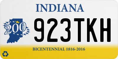 IN license plate 923TKH