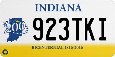 IN license plate 923TKI