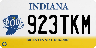 IN license plate 923TKM