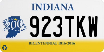 IN license plate 923TKW