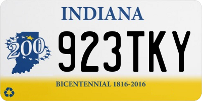IN license plate 923TKY