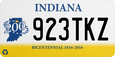 IN license plate 923TKZ