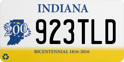 IN license plate 923TLD