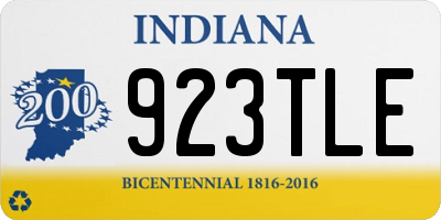 IN license plate 923TLE