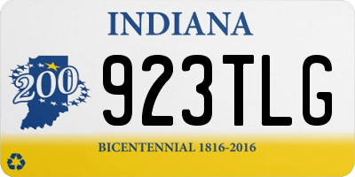IN license plate 923TLG