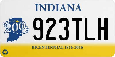 IN license plate 923TLH
