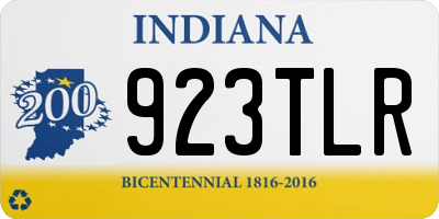 IN license plate 923TLR