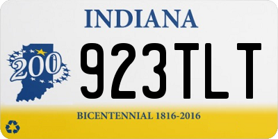 IN license plate 923TLT