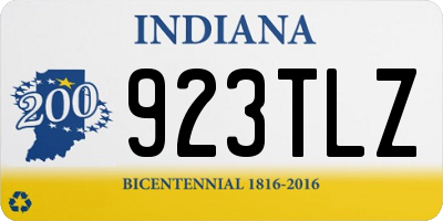 IN license plate 923TLZ