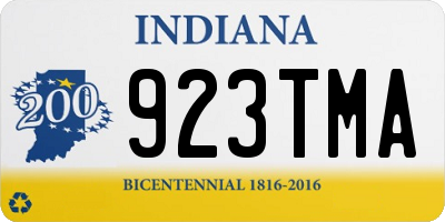 IN license plate 923TMA