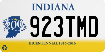 IN license plate 923TMD