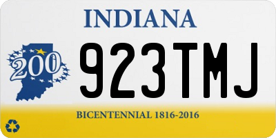 IN license plate 923TMJ