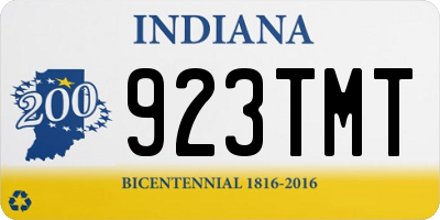 IN license plate 923TMT