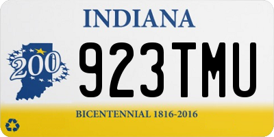 IN license plate 923TMU