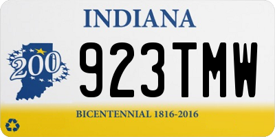 IN license plate 923TMW