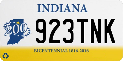 IN license plate 923TNK
