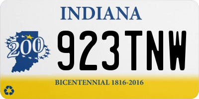 IN license plate 923TNW